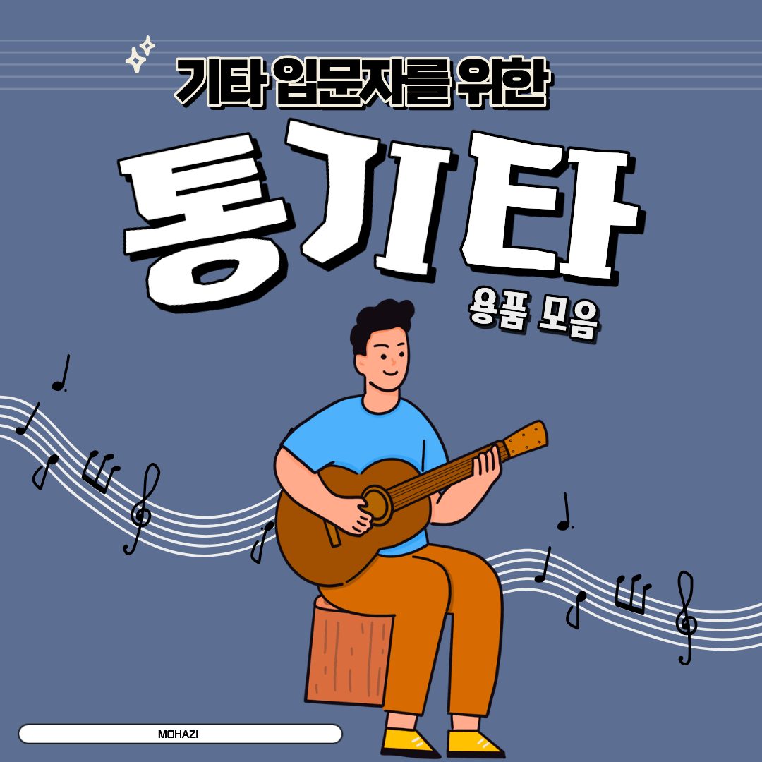 기타 입문자를 위한 통기타 용품 모음
