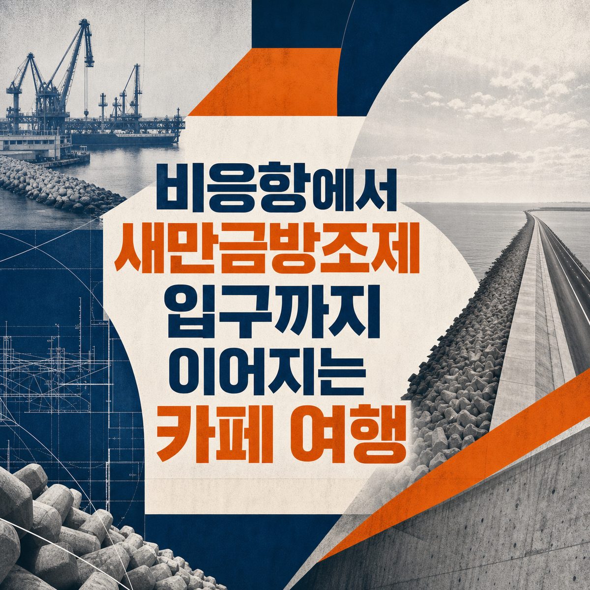 비응항에서 새만금방조제 입구까지 이어지는 카페 여행