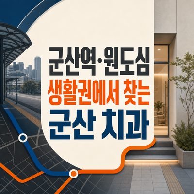 군산역·원도심 생활권에서 찾는 군산 치과