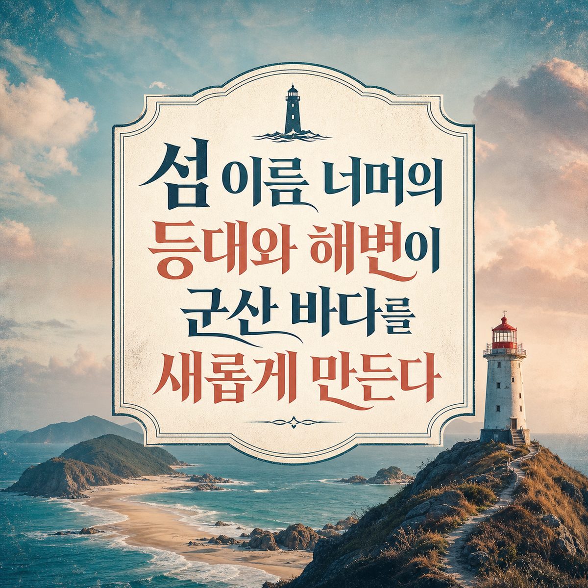 섬 이름 너머의 등대와 해변이 군산 바다를 새롭게 만든다