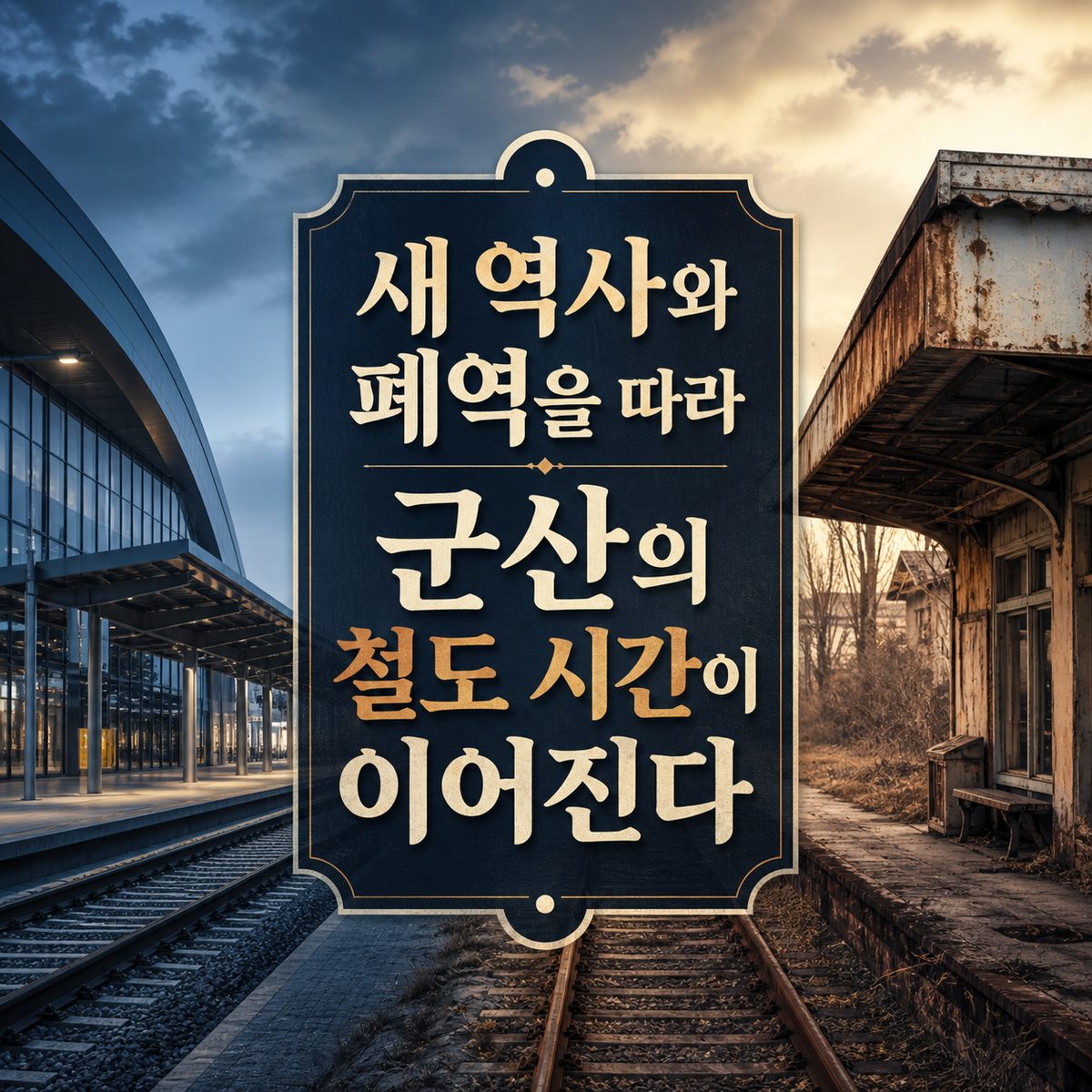 새 역사와 폐역을 따라 군산의 철도 시간이 이어진다