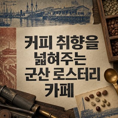 커피 취향을 넓혀주는 군산 로스터리 카페