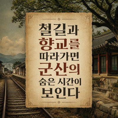 철길과 향교를 따라가면 군산의 숨은 시간이 보인다