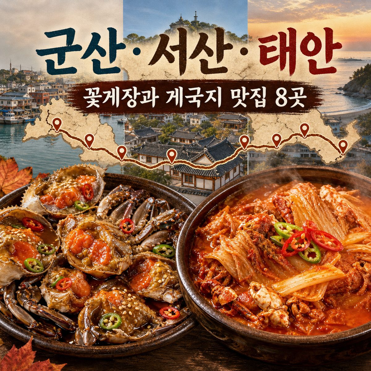 군산·서산·태안에서 꽃게장과 게국지를 맛보는 8곳