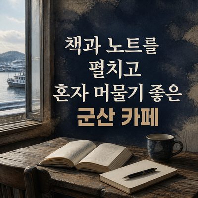책과 노트를 펼치고 혼자 머물기 좋은 군산 카페