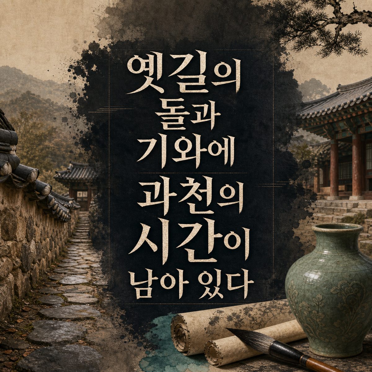 옛길의 돌과 기와에 과천의 시간이 남아 있다