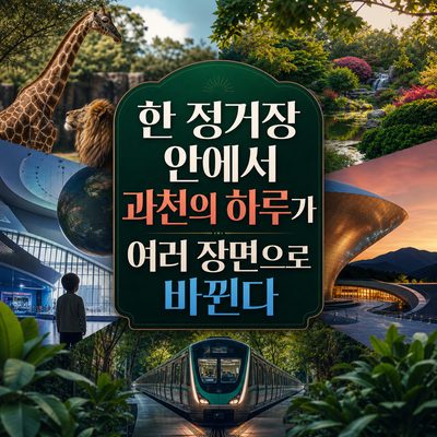 한 정거장 안에서 과천의 하루가 여러 장면으로 바뀐다