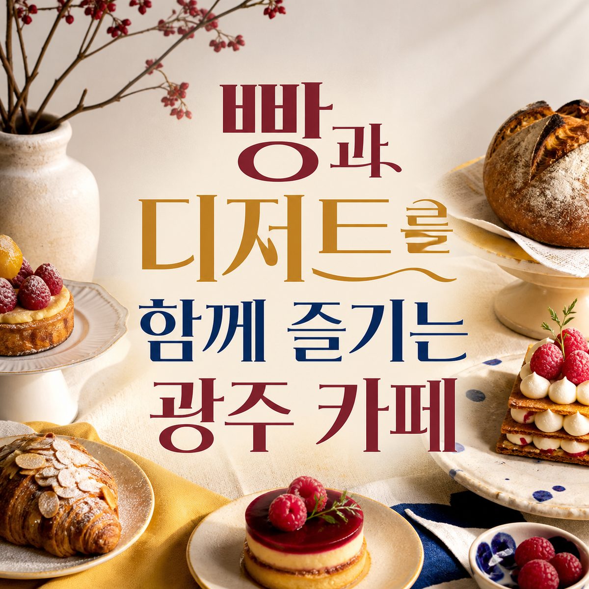 빵과 디저트를 함께 즐기는 광주 카페