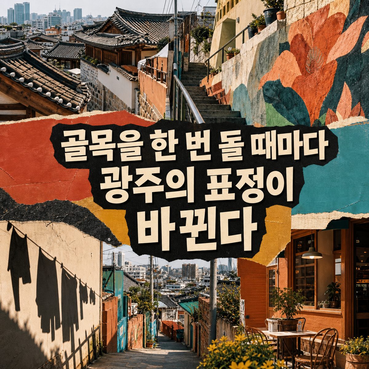 골목을 한 번 돌 때마다 광주의 표정이 바뀐다