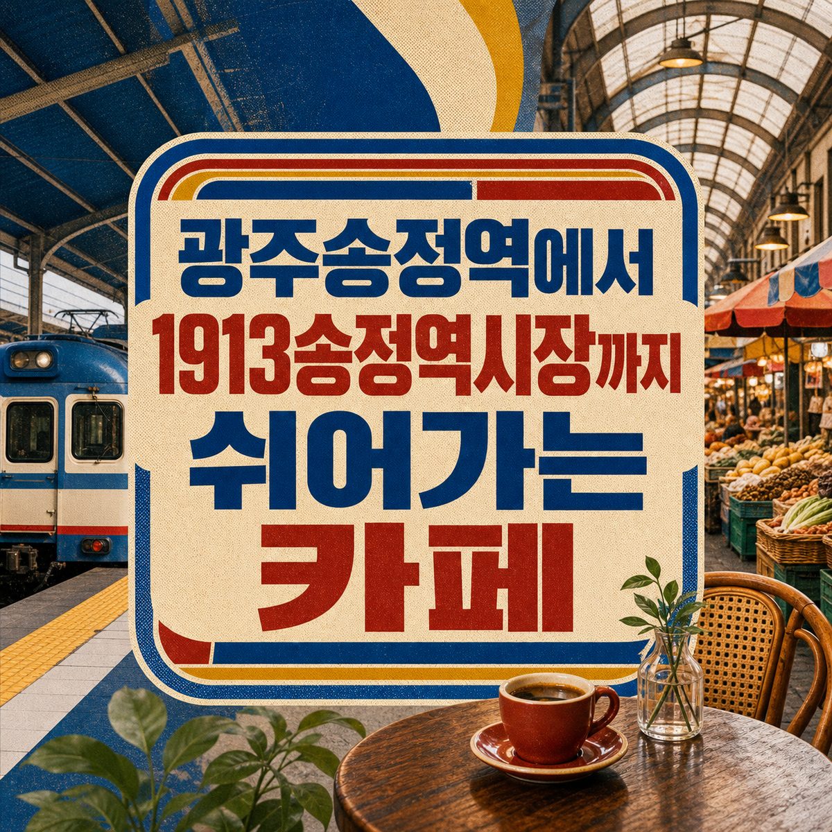 광주송정역에서 1913송정역시장까지 쉬어가는 카페