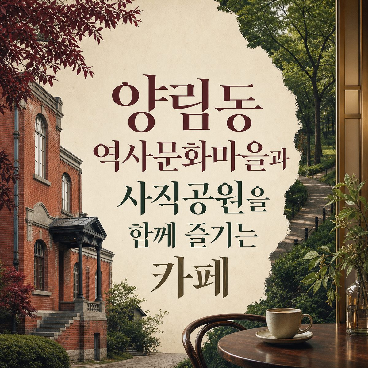 양림동 역사문화마을과 사직공원을 함께 즐기는 카페