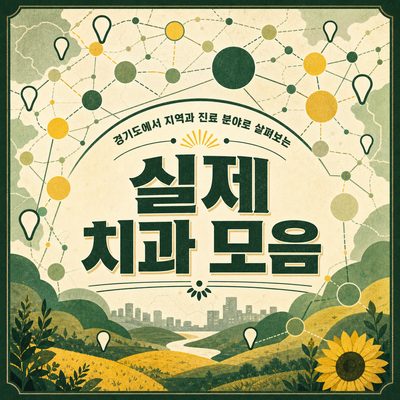 경기도에서 지역과 진료 분야로 살펴보는 실제 치과 모음