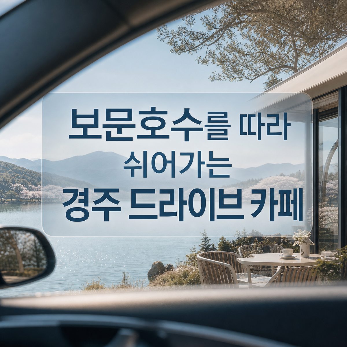 보문호수를 따라 쉬어가는 경주 드라이브 카페