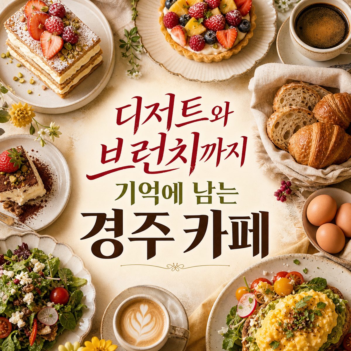 디저트와 브런치까지 기억에 남는 경주 카페