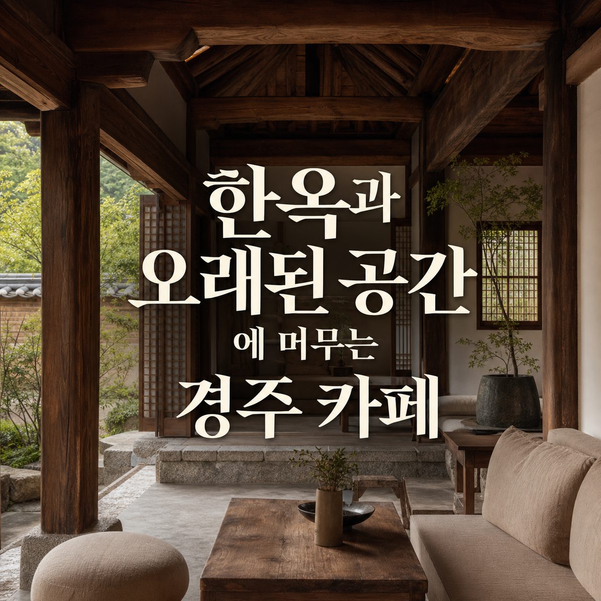 한옥과 오래된 공간에 머무는 경주 카페