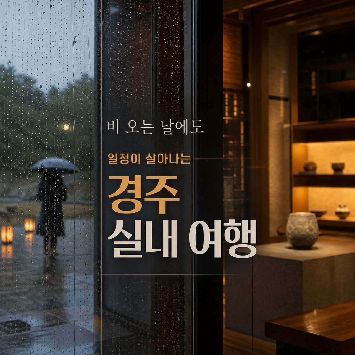 비 오는 날에도 일정이 살아나는 경주 실내 여행