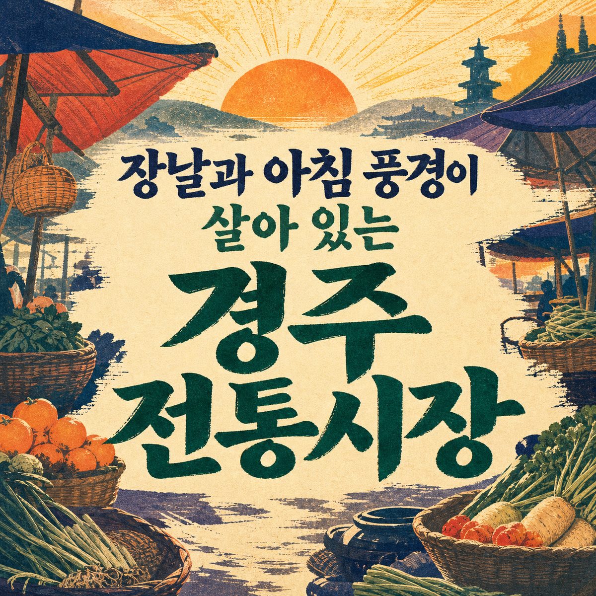 장날과 아침 풍경이 살아 있는 경주 전통시장