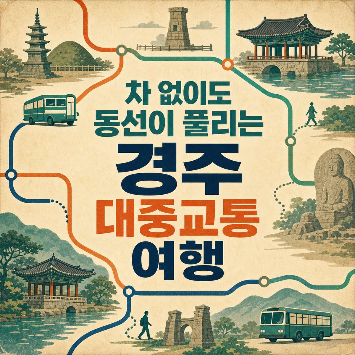 차 없이도 동선이 풀리는 경주 대중교통 여행