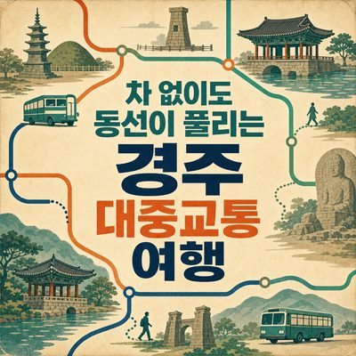 차 없이도 동선이 풀리는 경주 대중교통 여행