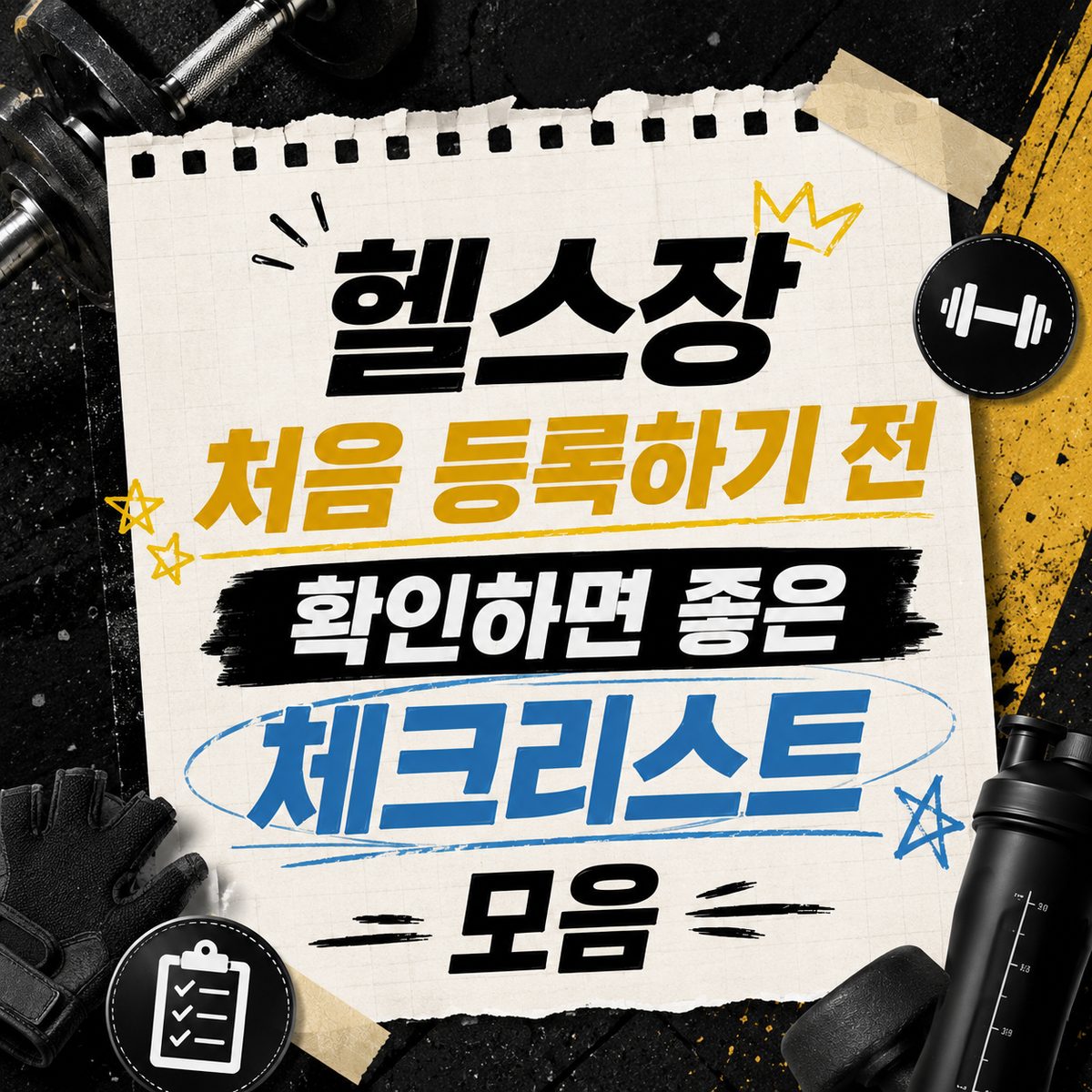 헬스장 처음 등록하기 전 확인하면 좋은 체크리스트 모음