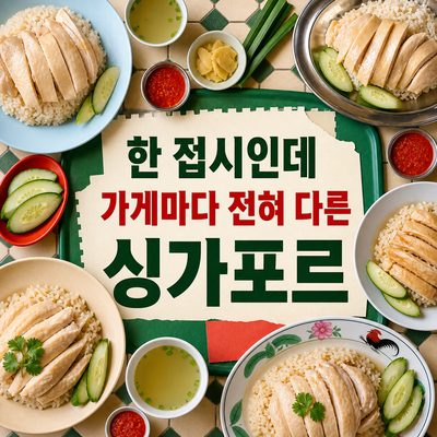 한 접시인데 가게마다 전혀 다른 싱가포르