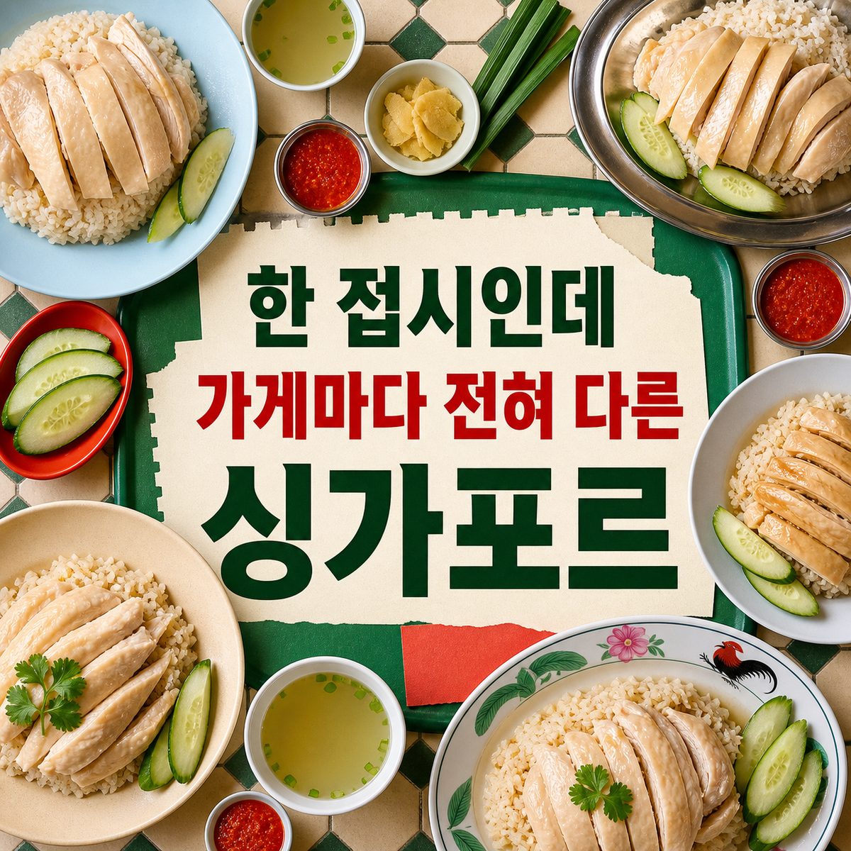 한 접시인데 가게마다 전혀 다른 싱가포르