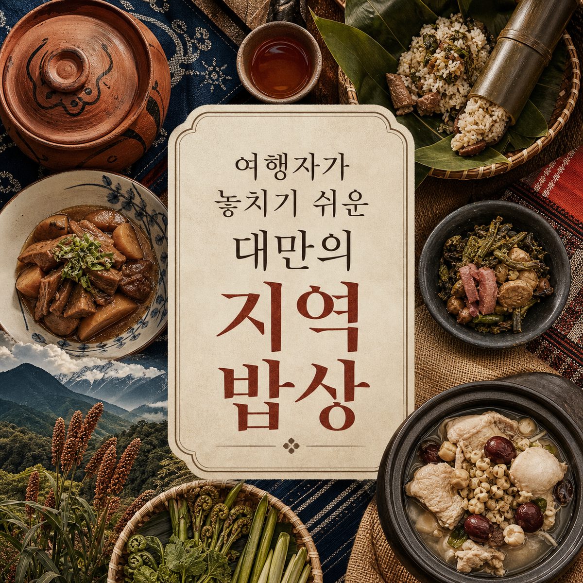 여행자가 놓치기 쉬운 대만의 지역 밥상