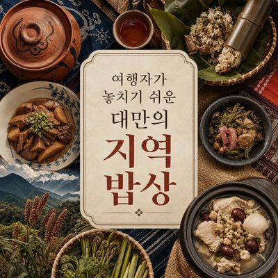 여행자가 놓치기 쉬운 대만의 지역 밥상