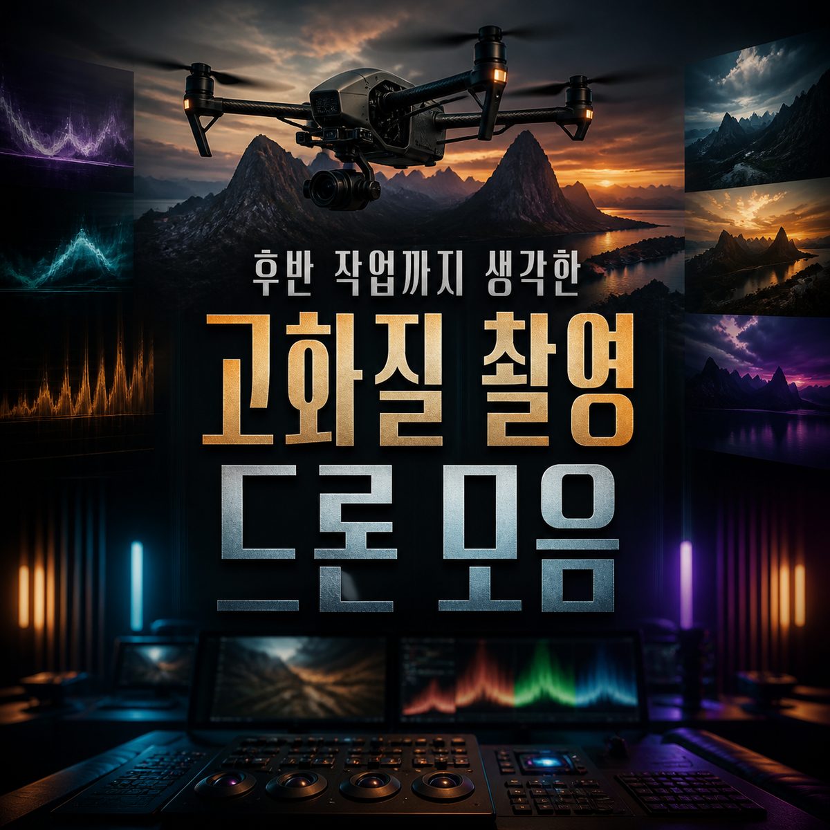 후반 작업까지 생각한 고화질 촬영 드론 모음