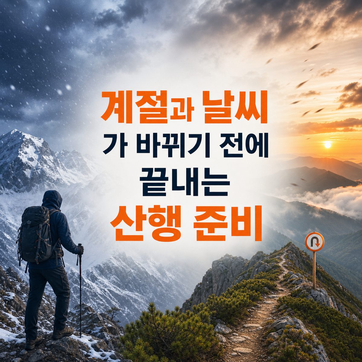 계절과 날씨가 바뀌기 전에 끝내는 산행 준비