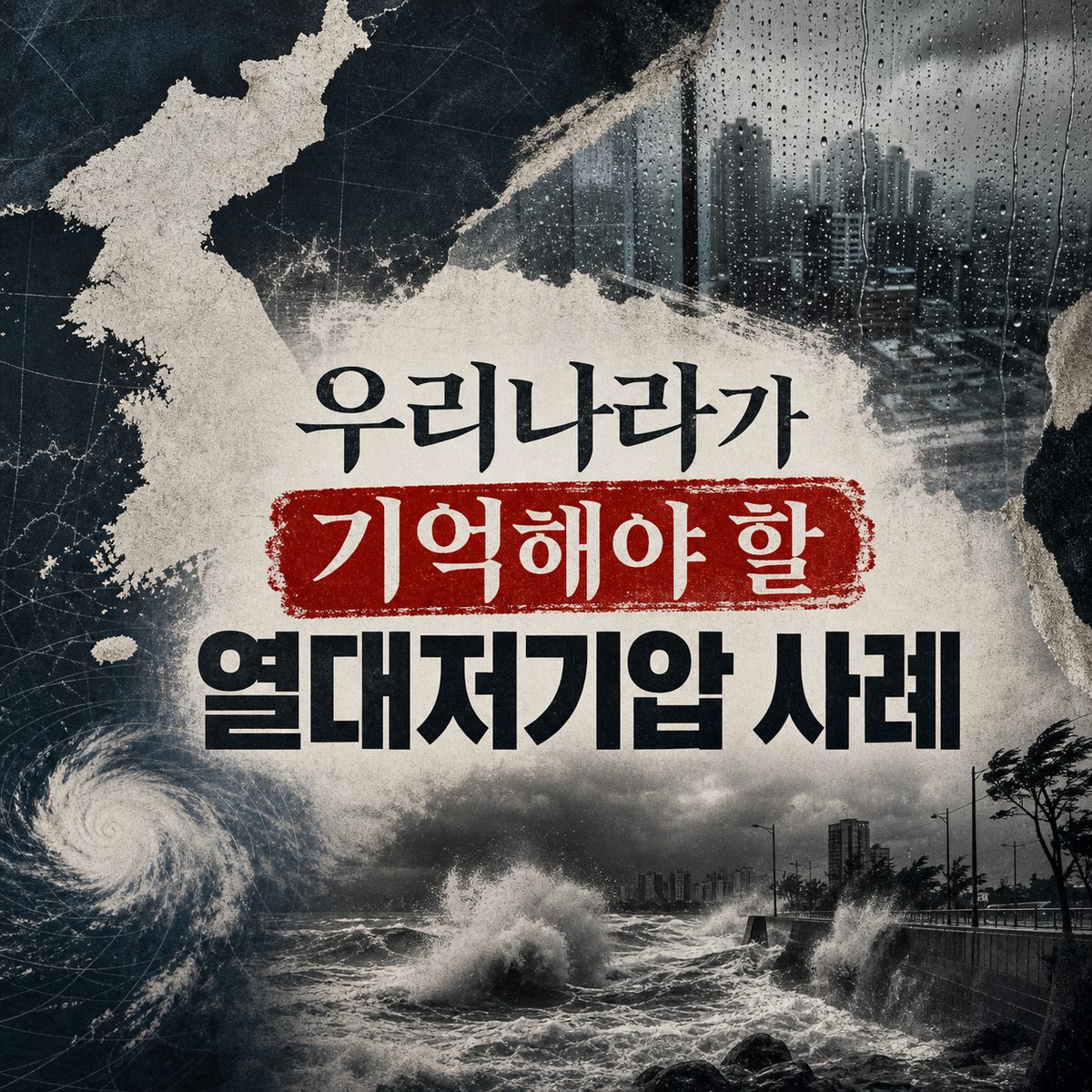 우리나라가 기억해야 할 열대저기압 사례