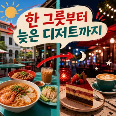 호커 한 그릇부터 늦은 디저트까지, 홀랜드 빌리지의 식탁
