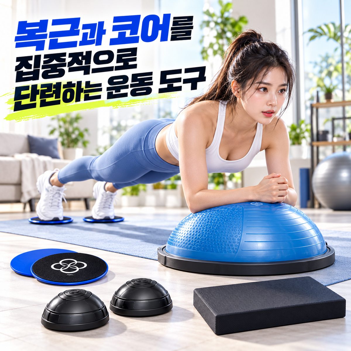 腹筋とコアを集中的に鍛える運動器具