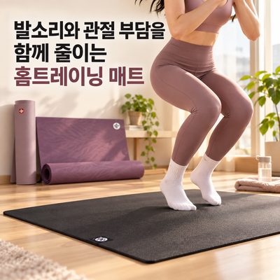 발소리와 관절 부담을 함께 줄이는 홈트레이닝 매트