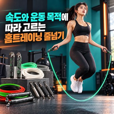 目的やスピードに応じたホームトレーニング用ジャンプロープの選び方