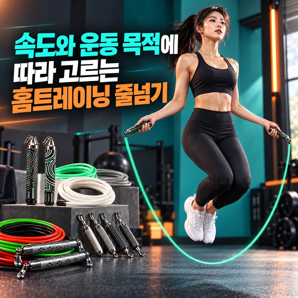 目的やスピードに応じたホームトレーニング用ジャンプロープの選び方