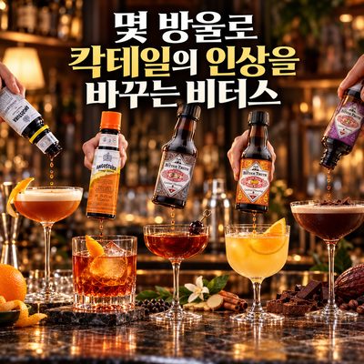 몇 방울로 칵테일의 인상을 바꾸는 비터스