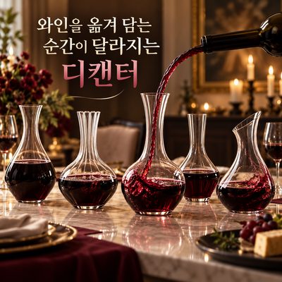 와인을 옮겨 담는 순간이 달라지는 디캔터