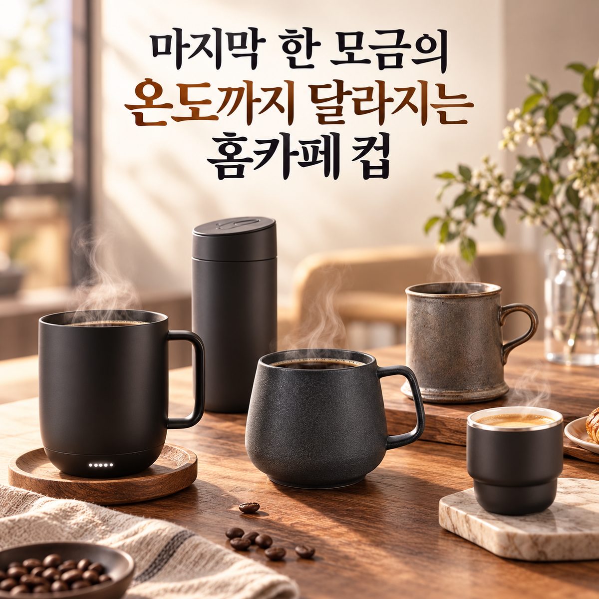 最後の一口の温度まで変わるホームカフェのカップ