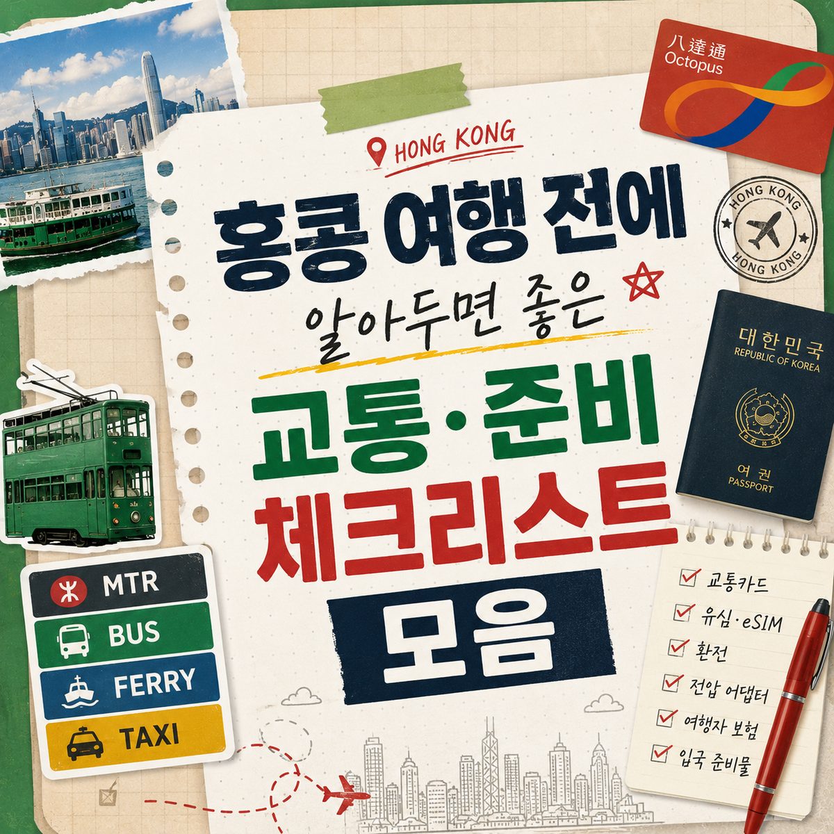 홍콩 여행 전에 알아두면 좋은 교통·준비 체크리스트 모음