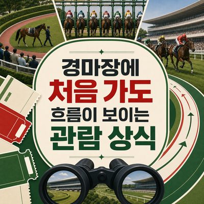 경마장에 처음 가도 흐름이 보이는 관람 상식