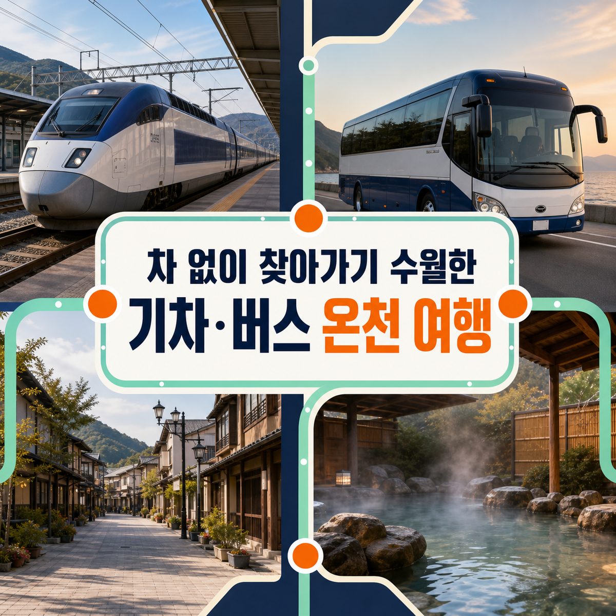 차 없이 찾아가기 수월한 기차·버스 온천 여행