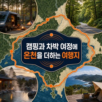 캠핑과 차박 여정에 온천을 더하는 여행지