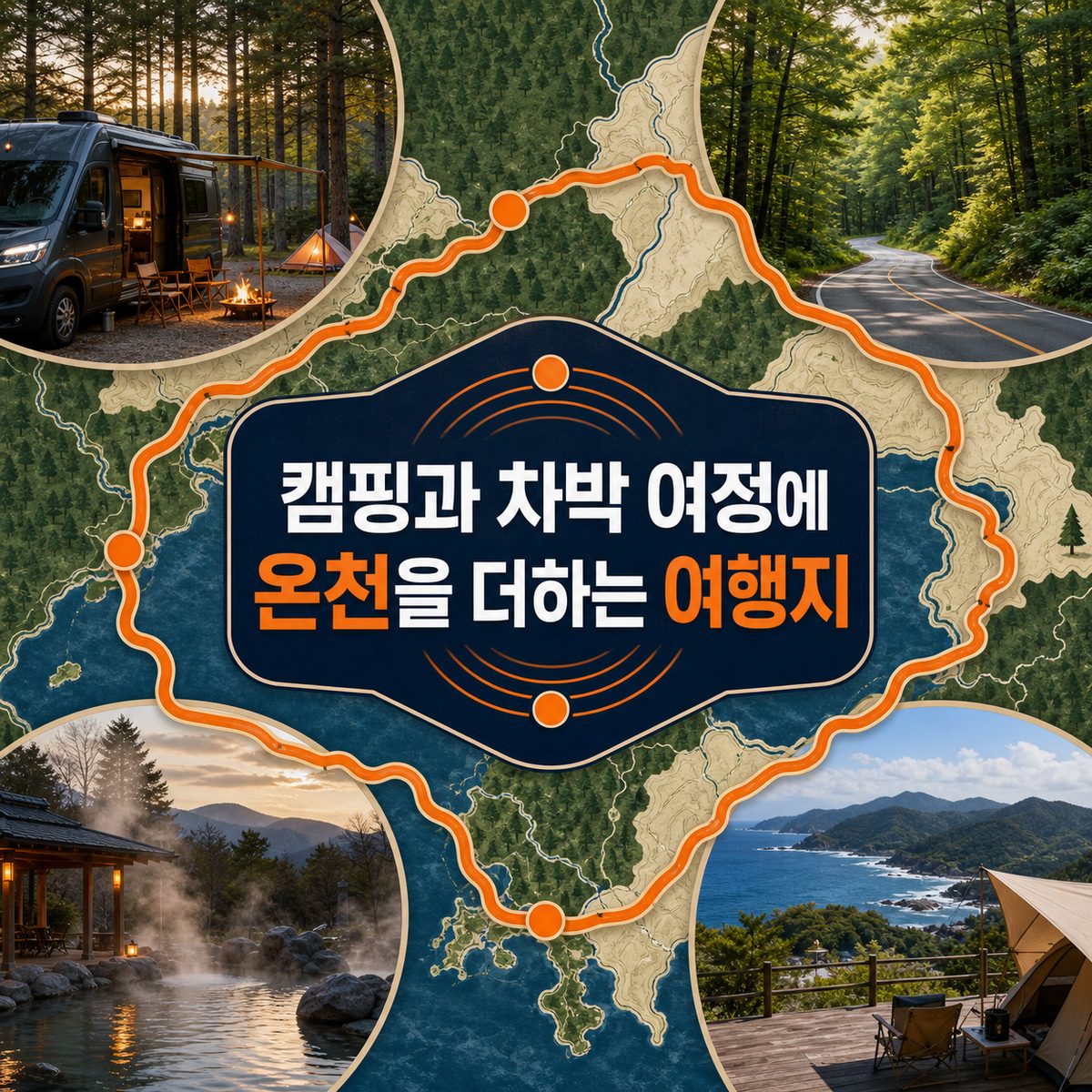 캠핑과 차박 여정에 온천을 더하는 여행지