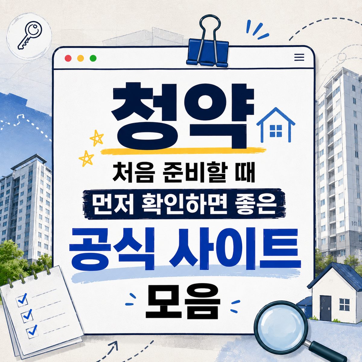 청약 처음 준비할 때 먼저 확인하면 좋은 공식 사이트 모음