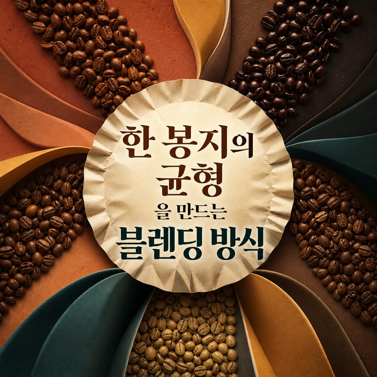 한 봉지의 균형을 만드는 블렌딩 방식