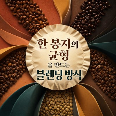 한 봉지의 균형을 만드는 블렌딩 방식
