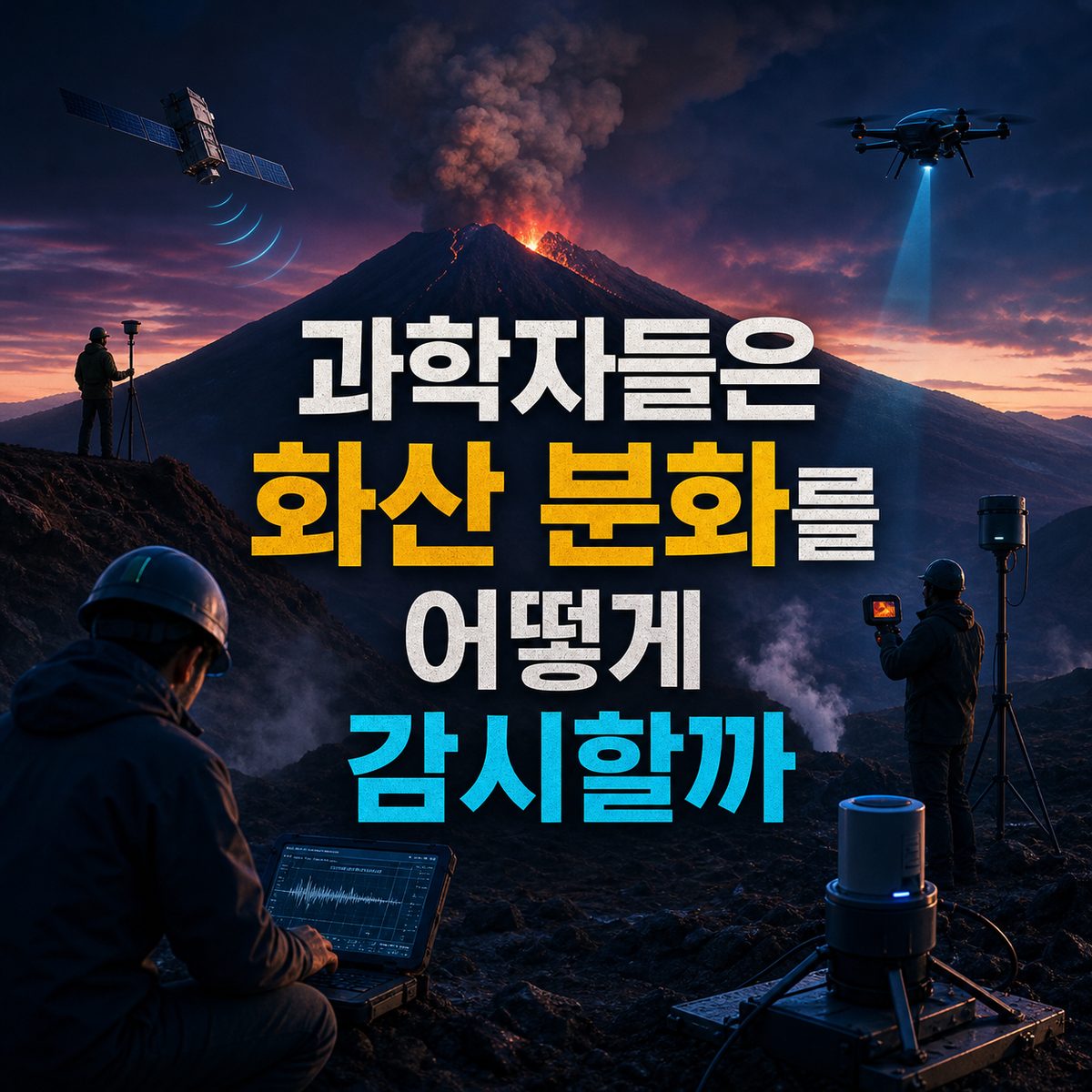 과학자들은 화산 분화를 어떻게 감시할까