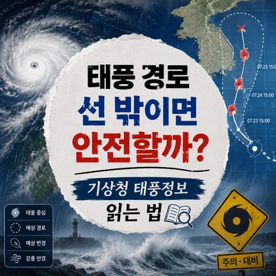 태풍 경로 선 밖이면 안전할까? 기상청 태풍정보 읽는 법