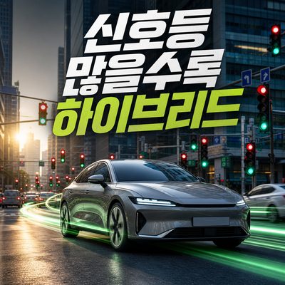 신호등이 많을수록 차이가 커지는 출퇴근 하이브리드